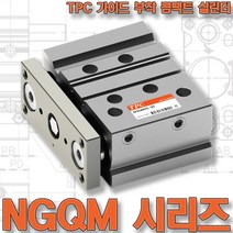 NGQM 시리즈 국산 TPC 가이드 부착 콤팩트 에어 실린더 유공압 공압, NGQM12 시리즈, NGQM12-10
