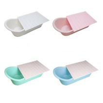 가정용 이동식 전신 반신 욕조 덮개 세트 간이 목욕통, 핑크