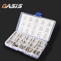 CAR FUSE 유리관휴즈 자동차퓨즈 15종 250pcs세트 20mm 30mm 차량비상용, 유리관휴즈(5X20/6x30mm)15종 세트