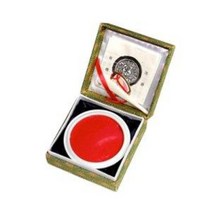 광명인주 2냥/주홍색/인주/낙관인주