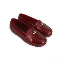 에스큐에스샵 여성용 밤색 고무신 한복신발 고무신발 PVC 작업화- JH-케주얼슈즈