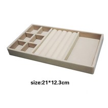 벨벳 보석 보관 트레이 디스플레이 홀더 스탠드 팔찌 목걸이 반지 상자 쇼케이스 서랍 정리, [30] 30