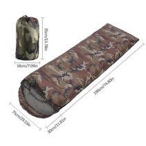 미군침낭 군용침낭 동계 온열 백패킹 차박 군대 슬리핑백 베이스 혹한기 겨울 캠핑, CN, Camouflage
