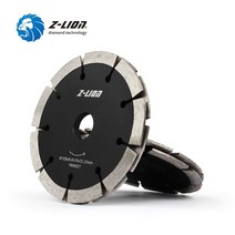 콘크리트 시멘트 절단기 홈파기 z-lion 1pc 125mm 다이아몬드 톱날 듀얼 턱 포인트 커팅 디스크 건식 습식 샌드위치 원형 휠 콘 트 바닥 벽돌 벽 체이서, 1개