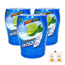 해태 아이스쿨껌 용기(82g) 3통(+밀크츄 2개포함), 3개, 82g