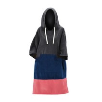 서핑 판초 변경 가운 마이크로 화이버 잠수복 변경 수건 워터 파크 서핑 비치 수영 수상 스포츠를위한 워터, 폴리에스터, 가로 줄무늬