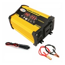 차량용 인버터 12V 220V 캠핑 자동차 차박 파워 듀얼 LCD 디지털 디스플레이 전원 전압 변압기 자동 스팀 보트 액세서리 수정 사인파, [06] 12V to AC 110V, 06 12V to AC 110V