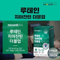 맑은 눈 안구 건강 황반 시력 에 좋은 눈이물감 노화 건강 늦추는 개선 루테인 지아잔틴 케어 성인 남성 여성 영양제, 3BOX(3개월분), 0.5g