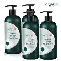 [오가니아]보타닉 두피 케어 천연샴푸 1000ml 4개(퍼퓸바디앰플 25 000원상당 증정), 오가니아 샴푸 1000ml 3+1