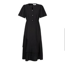 베스띠벨리 2022 여름 브이넥 밑단 플리츠 원피스2546BK