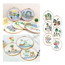 드로잉 프랑스자수 DIY 패키지 수작업 자수키트 _ 93319EA, 타입 1_5113620