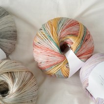 워터컬러 - 대용량 그라데이션 실 사해바다, 마블 베이지, 1개