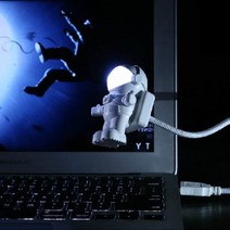 우주인 로봇 USB LED 라이트 조명 램프 무드등 수유등 취침등 인테리어 소품 디자인 아이디어 상품, 우주선