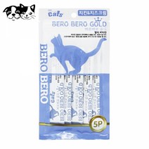 1+1 더캣츠 베로베로 골드5P (치킨.치즈크림) (고양이 간식), 6개