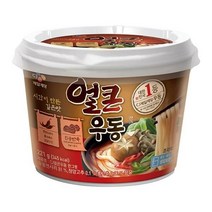 CJ 밀키트 얼큰우동한그릇 용기 가족간식 일본면요리 221g 3개 1세트