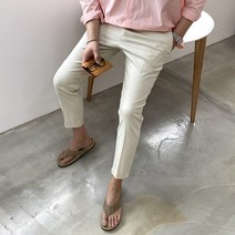 남자옷장 코튼 스트레치 치노 반밴딩 팬츠
