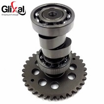 glixal gy6 125cc 150cc 하이 앵글 성능 a9 camshaft 152qmi 157qmj 스쿠터 오토바이 경량 캠 샤프트, 없음
