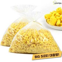 우리가스토리 대용량 개나리콘 750g 2봉 뻥튀기 대용량과자 옛날과자, 2개