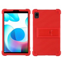 ebook리더기 이북 북 전자책 단말기 전자북Realme Pad 미니 케이스 pad Mini 8.7 인치 태블릿 용 스탠드 커버 KickStand 소프트 실리콘 보호 쉘, 08 red, 01 For Realme pad mini