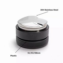 커피 템퍼 홀더 탬핑 스탠드 드롱기 데디카 EC680/EC685 에스프레소 바리스타 용 바텀리스 포터필터 필터 304 스테인레스 스틸 51mm, Single distributor 3