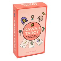 카와이 타로 78 카드 마법과 귀여운 전체 영어 오라클 카드 가족 파티 보드 게임 경사 FATE 타로 카드