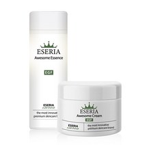 (+마스크팩 1매) 에스에리아 EGF 어썸 크림 에센스 마스크팩, 크림 50g 1개+에센스 100ml 1개
