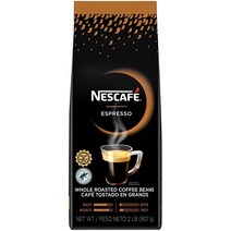 [까미마켓] Nescafe Coffee 에스프레소 홀 로스트 커피콩 제조 푸에르토리코 지속 가능한 제품 0.9kg(2파운드)