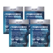 GNM자연의품격 rTG 알티지 오메가3, 60캡슐, 4개