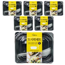 생활미소 도시락용기 중 3세트, 6묶음