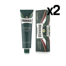 프로라소 쉐이빙 크림 멘솔 유칼립투스 오일 5.2oz 2팩 Proraso