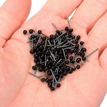 자수키트 자수도안 자수바늘100 개/대 플라스틱 유리 인형 눈 바늘 Felting 곰 검은 Accessories2mm 3mm 예, 01 2Mm