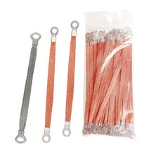 편조 케이블 접지선 연결 와이어 본딩 구리 접지 범퍼 100개, 구리 클래드 알루미늄 4m -  300mm