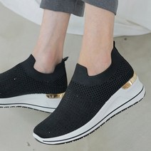 하이비비 여성 키높이 스판슈즈 가볍고 발편한 매쉬 슬립온