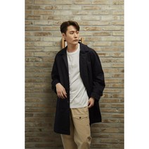 [리코브] 오버사이즈 트렌치 맥코트 남여공용/싱글하프코트/면스판소재 가성비최고 퀼리티좋은 봄코트