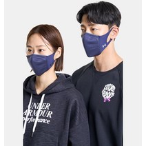 [언더아머 본사]UA 스포츠마스크 페더웨이트 1372228-410, Navy-M_L