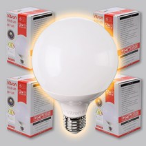 12W LED 볼전구 볼구 볼램프 주광색 주백색 전구색 숏타입 롱타입 비츠온 G95 E26, 5개, 전구색_3000K