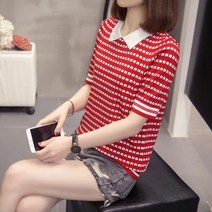 날달여 여성 봄 여름 가을 반팔 블라우스 티 셔츠