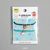 짱구와 흰둥이 캐릭터 참 헤어밴드 팔찌 머리끈