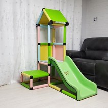 조이풀(JOYFUL) JYF023 정글짐 미끄럼틀 실내 놀이터 볼풀장, 투톤그레이