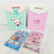레고 구디백 답례품 어린이집생일답례품 유치원생일구디백 간식 포장, 남아(왕자시계+그린 구디백)