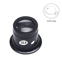 루페 루뻬3X 5X 10X15X 20X 보석상 눈 루페 루프 돋보기 단안 시계 제조 업체 수리 도구 5 가지 유형, 08 10X with Loop