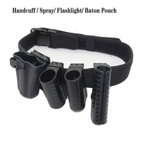 호신용스프레이 호신용전기충격기 여성호신용품 Military flashlight holster baton holder handcuff holster pepper 최루 가스 케이스, 후추 스프레이 홀스터
