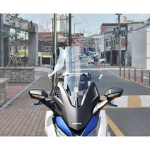 혼다 포르자350 이소타 롱 윈드 쉴드 투명 튜닝 스크린 590mm 전년식 장착가능, 이소타 롱 스크린