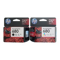 HP 정품 검정+컬러 F6V26AA+F6V27AA NO.680 3635 3636 2135 2138 1118 1115 3638 잉크, (컬러)+(블랙)