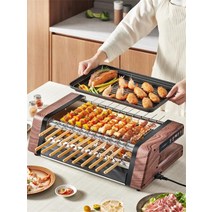 자동회전 꼬치구이기계 전기그릴 바베큐 꼬치 구이기 기계, 단일사이즈