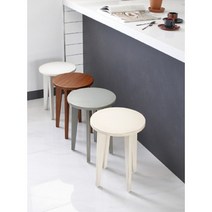 마호가니 빈티지 원형 스툴 - 4color, 샌드스톤