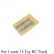 스카니아트럭부품 금속 스티커 유로 6 유니버설 로고 장식 1/14 Tamiya RC 트럭 트레일러 티퍼 Scania 남자 벤츠 Actros 볼보 자동차 Diy 부품, [01] Sticker