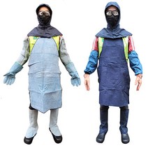 용접 용품 장갑 앞치마 토시 각반 두건 안경 가죽 청 데님 알곤장갑 14종, 용접두건 데님