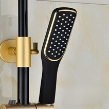 220v 가정용 6500W 순간온수기 샤워기 온수기, 블랙 원형 (ABS 플라스틱)