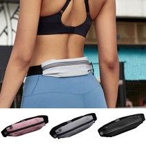 슬림 런 벨트 허리에차는 가방 물통 힙색 힙팩 3컬러 핸드폰 주머니 조깅 돈 허리띠 휴대폰 운동 허리 지갑 허리쌕 러닝 방수 힙백 런닝 남자 여자 힙쌕 벨트백, 색상, 블랙